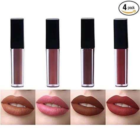 Nude Color Sensational Beauty Liquid Lipstick Combo Pack Set Of 4 Mini