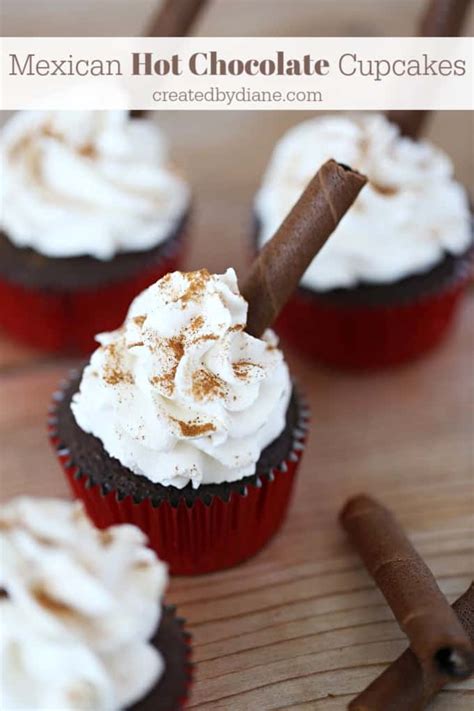 Mexican Hot Chocolate Cupcakes Created By Diane