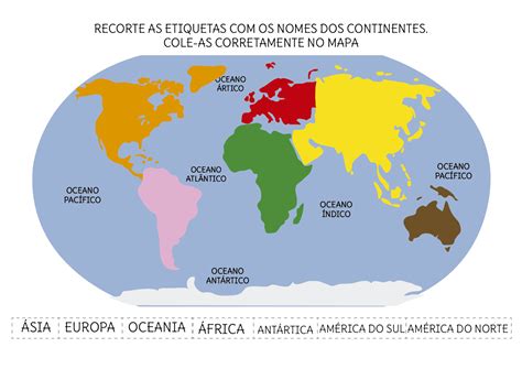 Planisferio Continentes E Oceanos - Mapa Planisferio Continentes Y Oceanos
