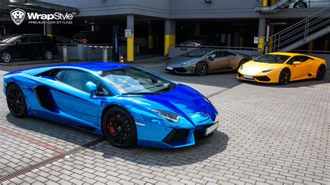 Lamborghini Aventador - Blue Chrome wrap | WrapStyle