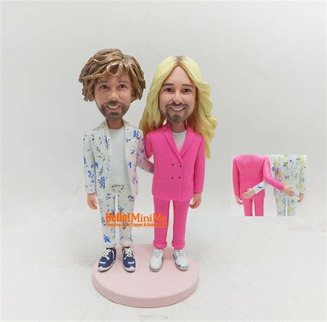 Torta Nuziale Gay Topper Stesso Sesso Wedding Cake Topper Matrimonio Gay Bobble Head