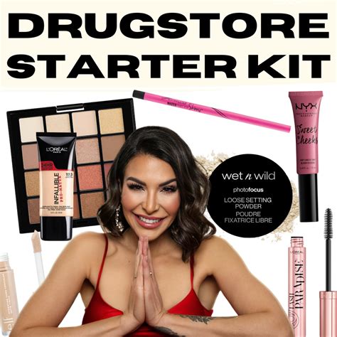 Beginner Makeup Starter Kit Drugstore Products ONLY Glam Girl Gabi