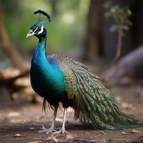 Premium AI Image | Captivating Peacock A Stunning Photography