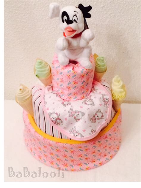 Diaper Cake Dog 101 Dalmatians By Babalooli Nappy Cakes Diaper