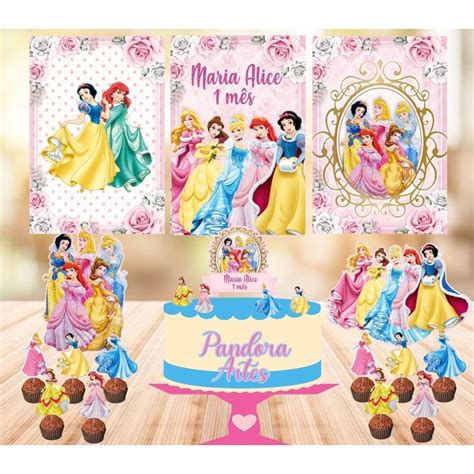 Kit Festa Princesas Disney S Um Bolinho Mesvers Rio Shopee Brasil