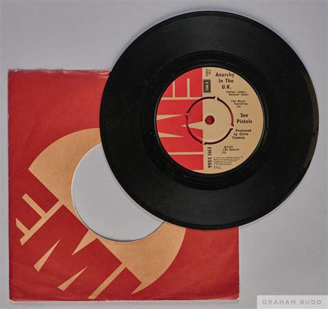 The Sex Pistols Anarchy In The UK EMI Records With Red Post Manufacture