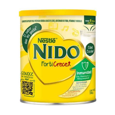 Leche Nido Forticrece 720 Gr Todas