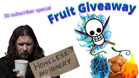 Gpo Fruit Giveaway Subscriber Special Youtube