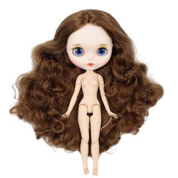 Brown Hair Nude Custom Blythe Doll