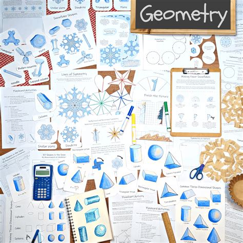 Geometry in the Snow: a winter math unit for kids!