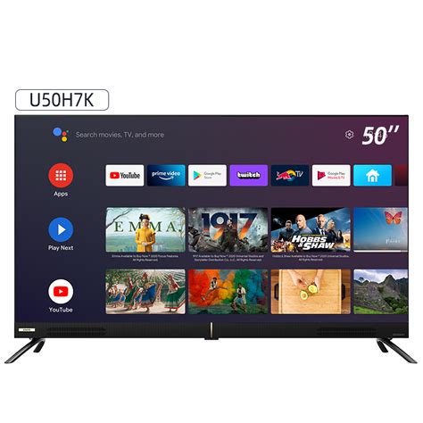 CHiQ U50H7 50 Inch 126cm LED Frameless Smart TV 4K UHD Android 9 0