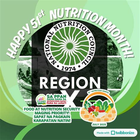 mga ka nutrisyon nutrition month na narito ang regional