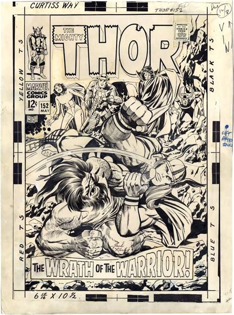 Thor 152 By Jack Kirby And Vince Coletta Jack Kirby Jack Kirby Art