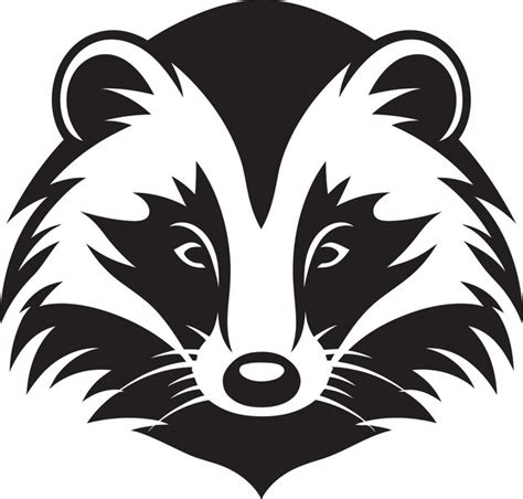 Premium Vector Fierce Badger Badge Badger Crest Design