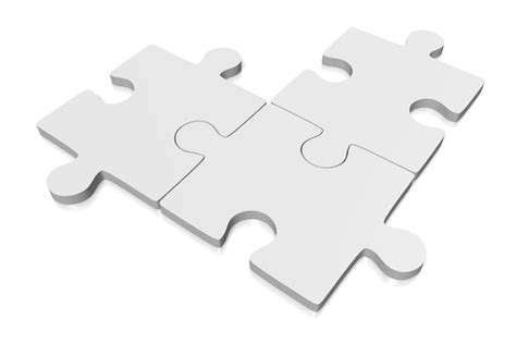 Premium Photo | Three jigsaw puzzle pieces 3d illustration