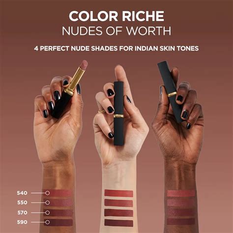 LOreal Paris Color Riche Intense Volume Matte Lipstick 540 Le Nude Unstoppable Sachdeva