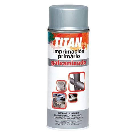 Spray Galvanizado en Frío Titan 400ml Pinturas Villares