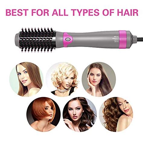 4 In 1 Hot Air Brush Hair Dryer Brush Styler Volumizer Negative Ionic Electric Blow Dryer