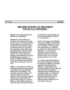 Pdf On The Effectiveness Of Sexual Offender Treatment In Prisons A Hot Sex Picture