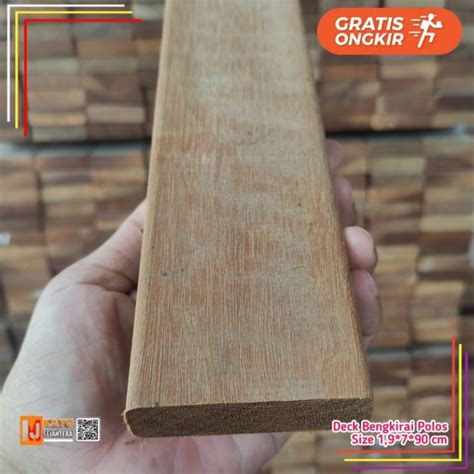 Jual DECKING BENGKIRAI LANTAI KAYU TERAS TAMAN TEPI KOLAM POLOS TAHAN