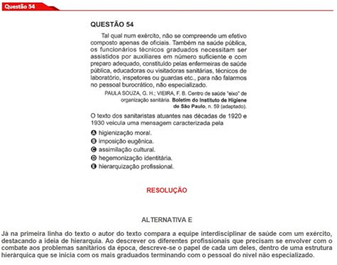 Questão Do Enem 2024 - Questão 54 prova amarela Enem 2024 - Brasil Escola