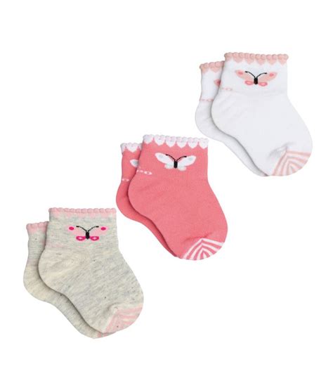 Kit Infantil 3 Pares De Meias Lupo Baby 02000 989 Borboleta Lingerie Br