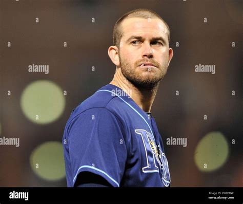 Tampa Bay Rays Evan Longoria Stands During A Pitching Change Against