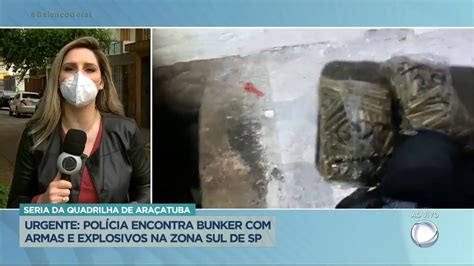 Balanço Geral on Twitter URGENTE polícia encontra bunker armas e