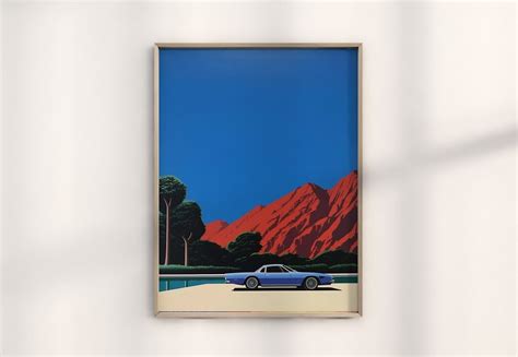 Hiroshi Nagai Arizona Sunset Print, Modern Desert Landscape Art, Retro Japanese Aesthetic, Wall ...