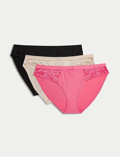 Buy Pk Wild Blooms Bikini Knickers At Marks Spencer
