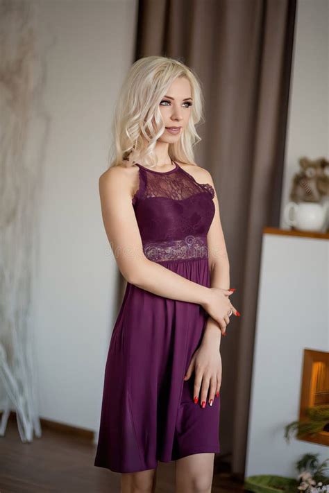 Beautiful Woman In Lingerie Blonde With Long Healthy And Shiny Curly Hair AI Generated Item