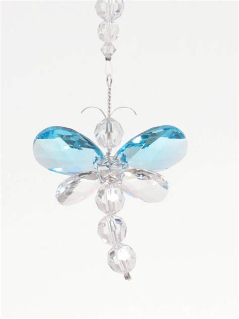 Swarovski Crystal Suncatcher Rear View Mirror Charm Blue Etsy Sweden