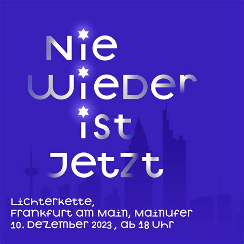 Atelierfrankfurt E V NIE WIEDER IST JETZT