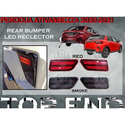 PERODUA ATIVA BEZZA 2020 2021 REAR BUMPER LED RECLECTOR LIGHT LAMPU