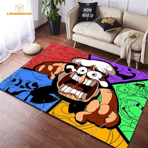 Pizza Tower Classic Pixel Style Game Carpet Pizza Tower Plush Shop