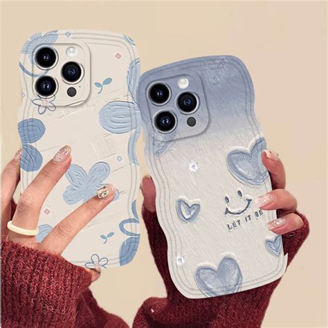 For Infinix Smart 8 Zero 30 Ultra Smart7 6 5 Hot 30i 20S 30Play 11S NFC 10 9 GO Blue Flowers