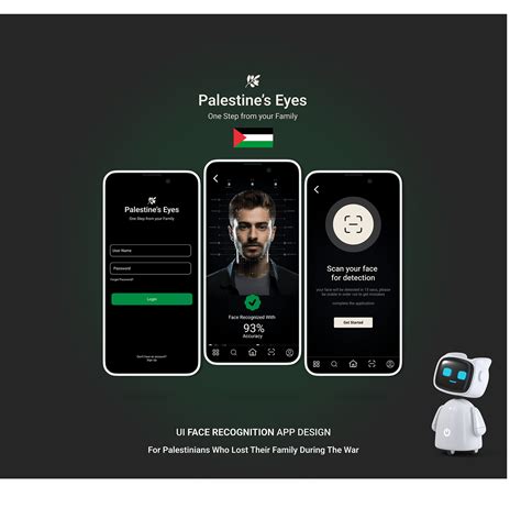 ui face recognition app design behance