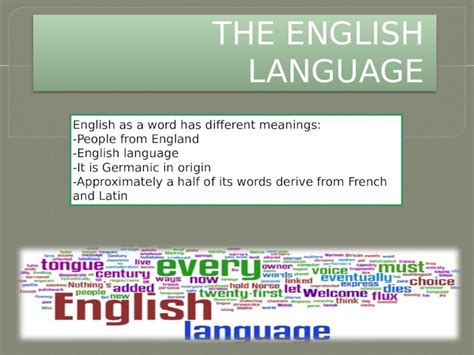 Pptx The English Language Ppt Portfolio Dokumentips