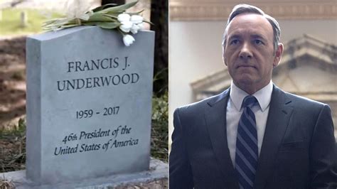 Kevin Spaceys House Of Cards Character Frank Underwood Killed Off