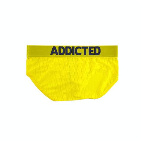 Addicted AD805 Push Up Mesh Brief C03 Yellow Next Gay Thing
