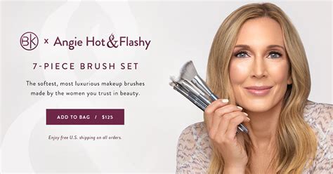 Angie Hot Flashy Makeup Brush Set For Mature Skin