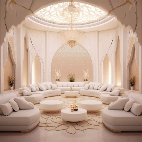 A Living Room Filled With Lots Of White Furniture