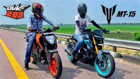 Ktm Duke Vs Yamaha Mt V Most Awaited Battle Is Here Youtube