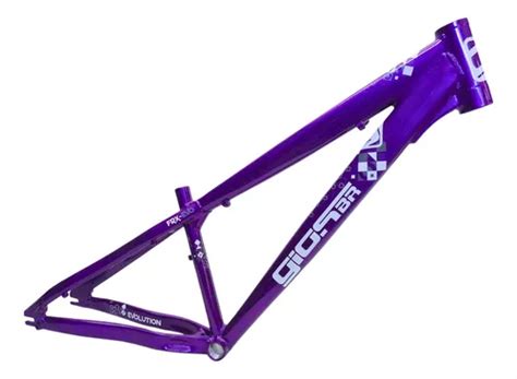 Quadro Gios Frx Evo Colmeia Bike Dh Dirt Grau Roxo