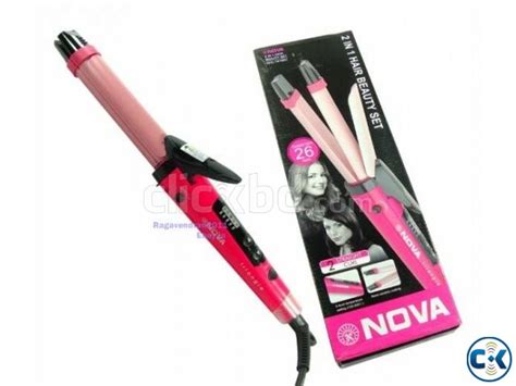 Nova Professional 2 In 1 Hair Curler Hair Straightener Nhc