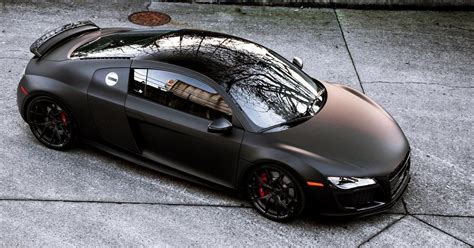 The Matte Black Audi R8 Is A Panther In The Night HotCars