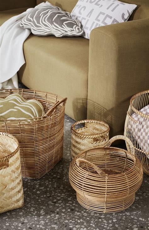 Broste Copenhagen Meli Baskets Set Of 3 Pieces LIVING AND CO