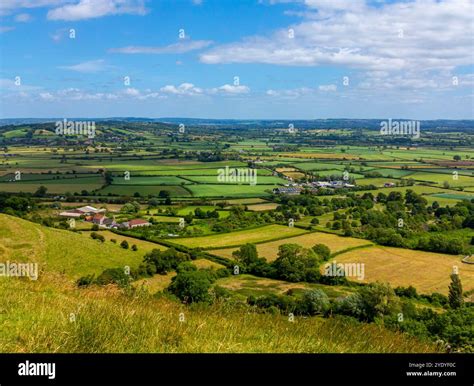 somerset landscape  res stock photography  images alamy