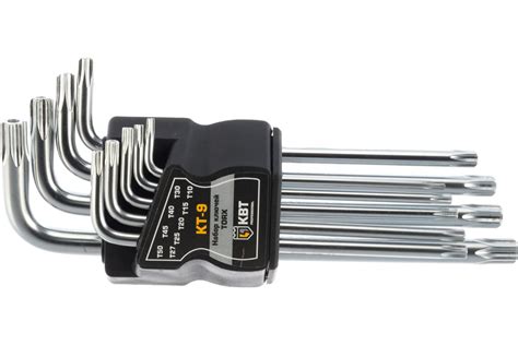 Набор ключей КВТ TORX КТ-9 Т10-Т50 79202 - выгодная цена, отзывы ...