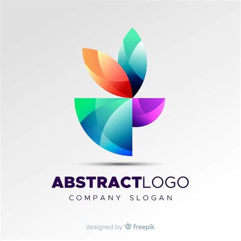 Plantilla De Logotipo Abstracto Colorido Vector Gratis